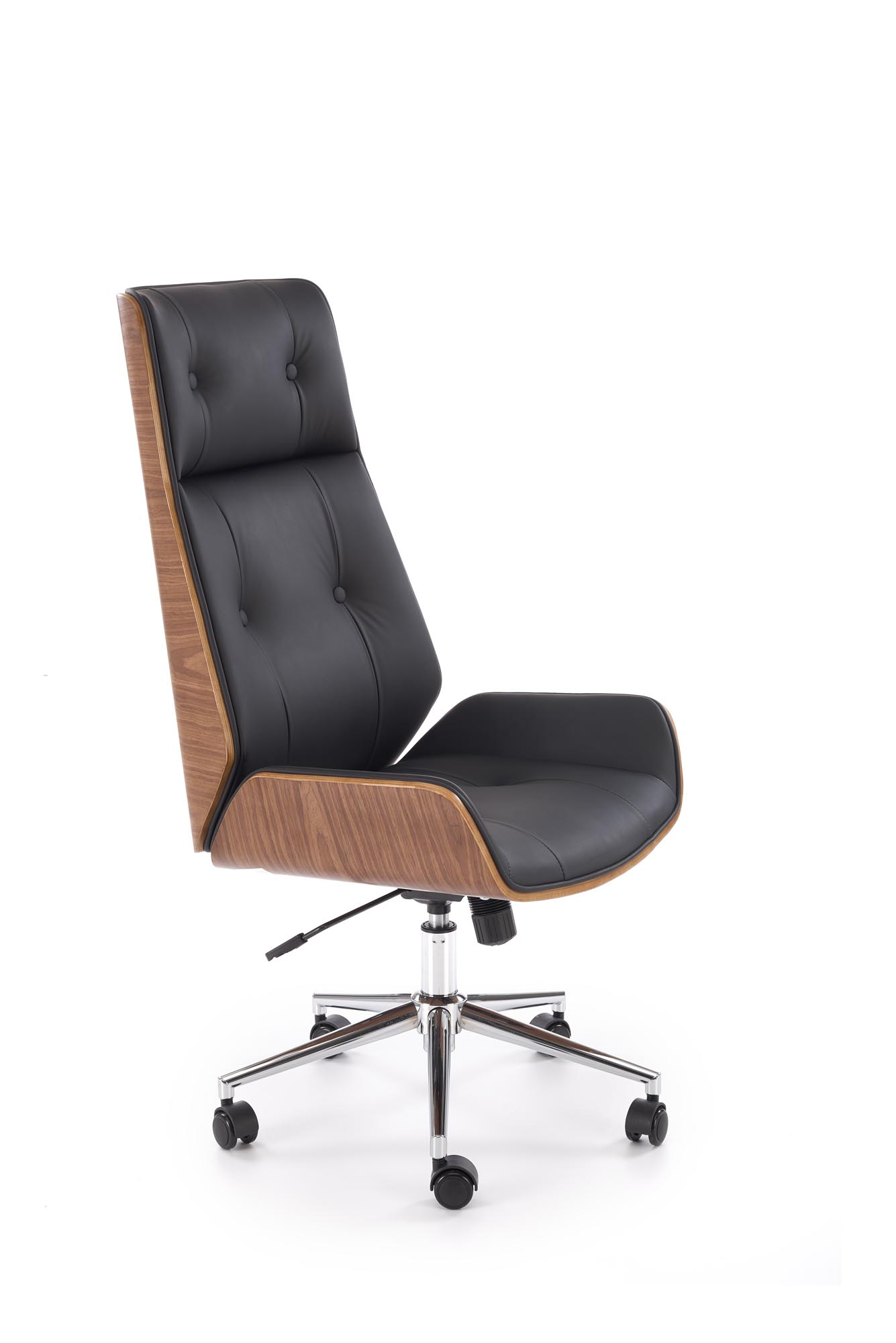 WEBSTER fotel gabinetowy orzechowy/czarny