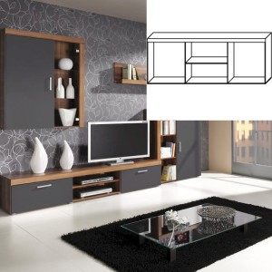 Półka wisząca Samba 6 mat.