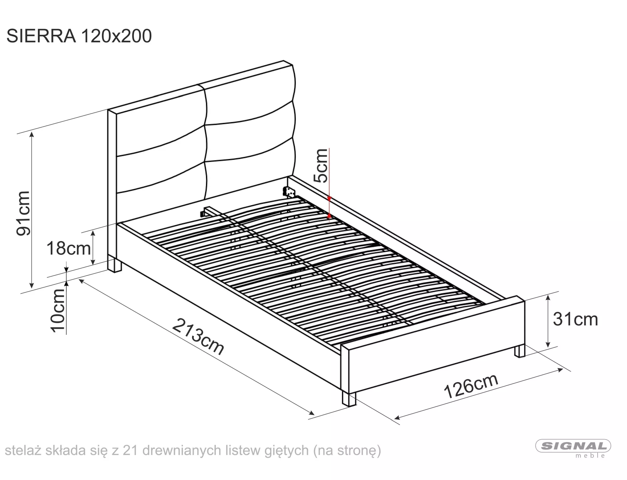 łóżko sierra velvet