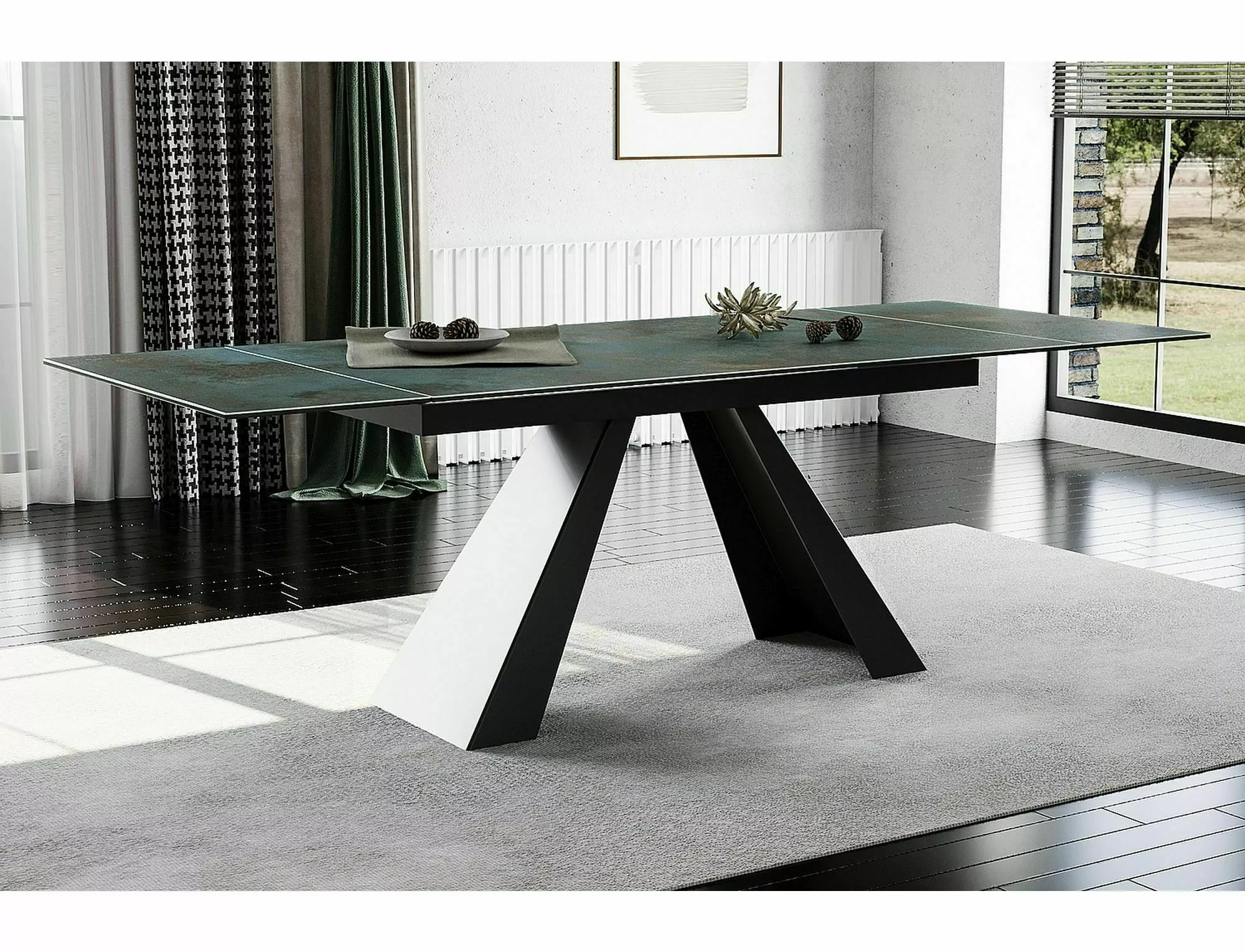 Stół salvadore ceramic ossido verde