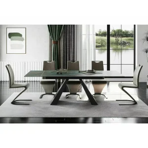 Stół salvadore ceramic ossido verde