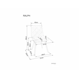 Krzesło ralph velvet