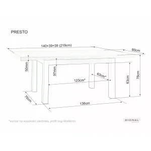 Stół presto