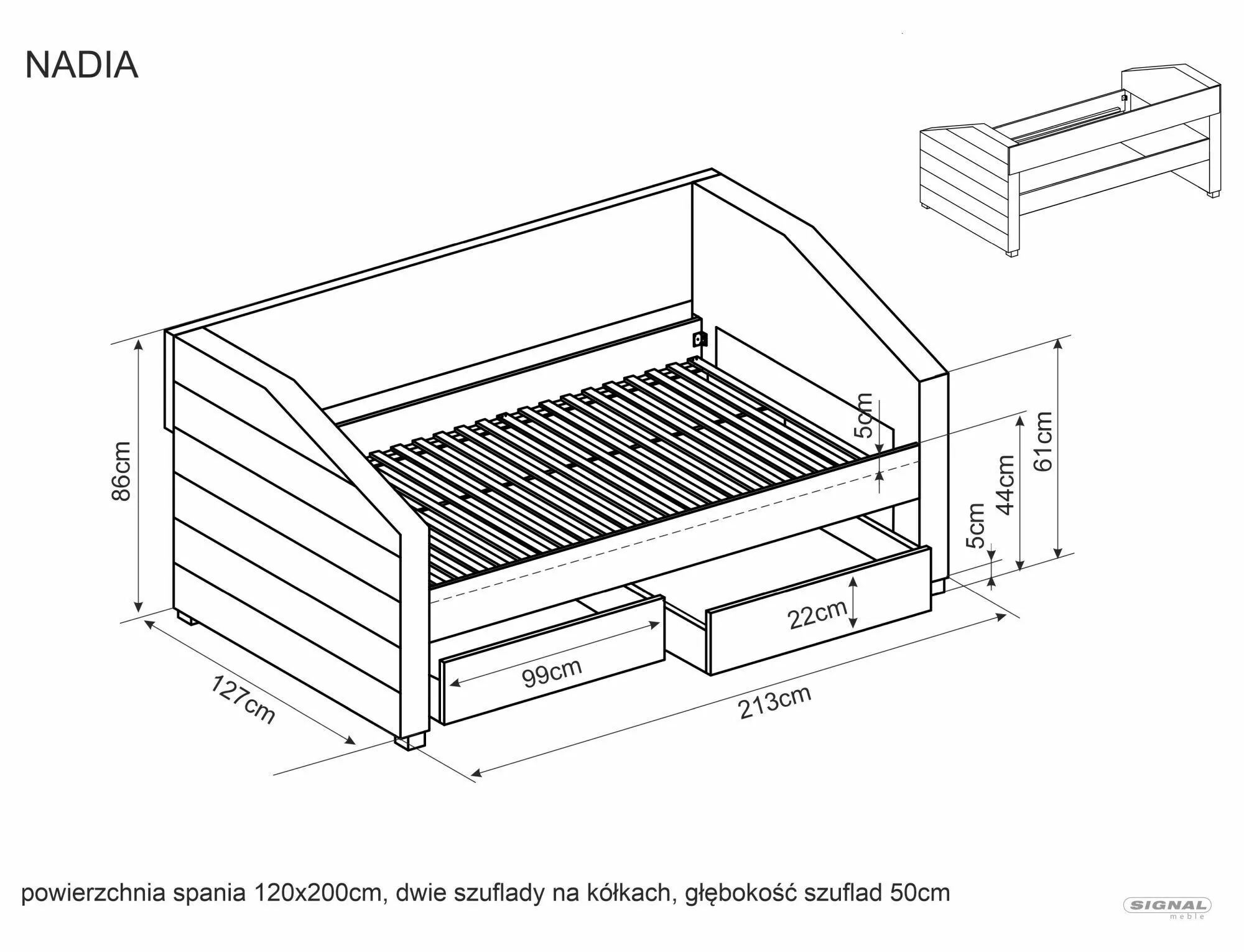 łóżko nadia velvet