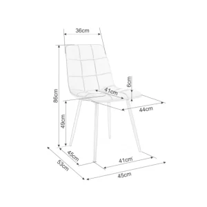 Krzesło mila velvet