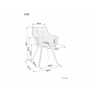 Krzesło lilia velvet