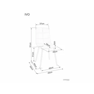 Krzesło ivo velvet