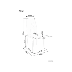 Krzesło atom velvet