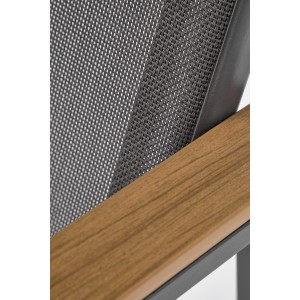 ZLATAN krzesło ogrodowe c.popiel / j.popiel