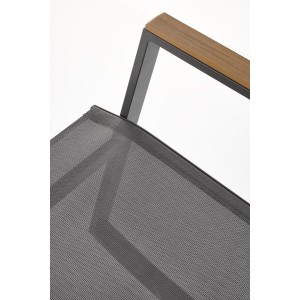 ZLATAN krzesło ogrodowe c.popiel / j.popiel