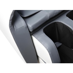 SOLARIA fotel wypoczynkowy z funkcją masażu i podgrzewania, kremowy / popielaty