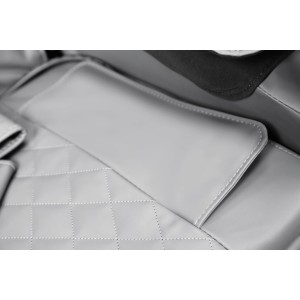 SOLARIA fotel wypoczynkowy z funkcją masażu i podgrzewania, kremowy / popielaty