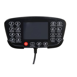 SOLARIA fotel wypoczynkowy z funkcją masażu i podgrzewania, kremowy / popielaty