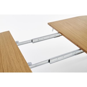 SORBUS stół rozkładany, blat - dąb miodowy, nogi - dąb miodowy