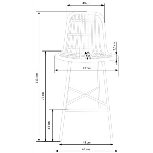 H97 hoker czarny / naturalny