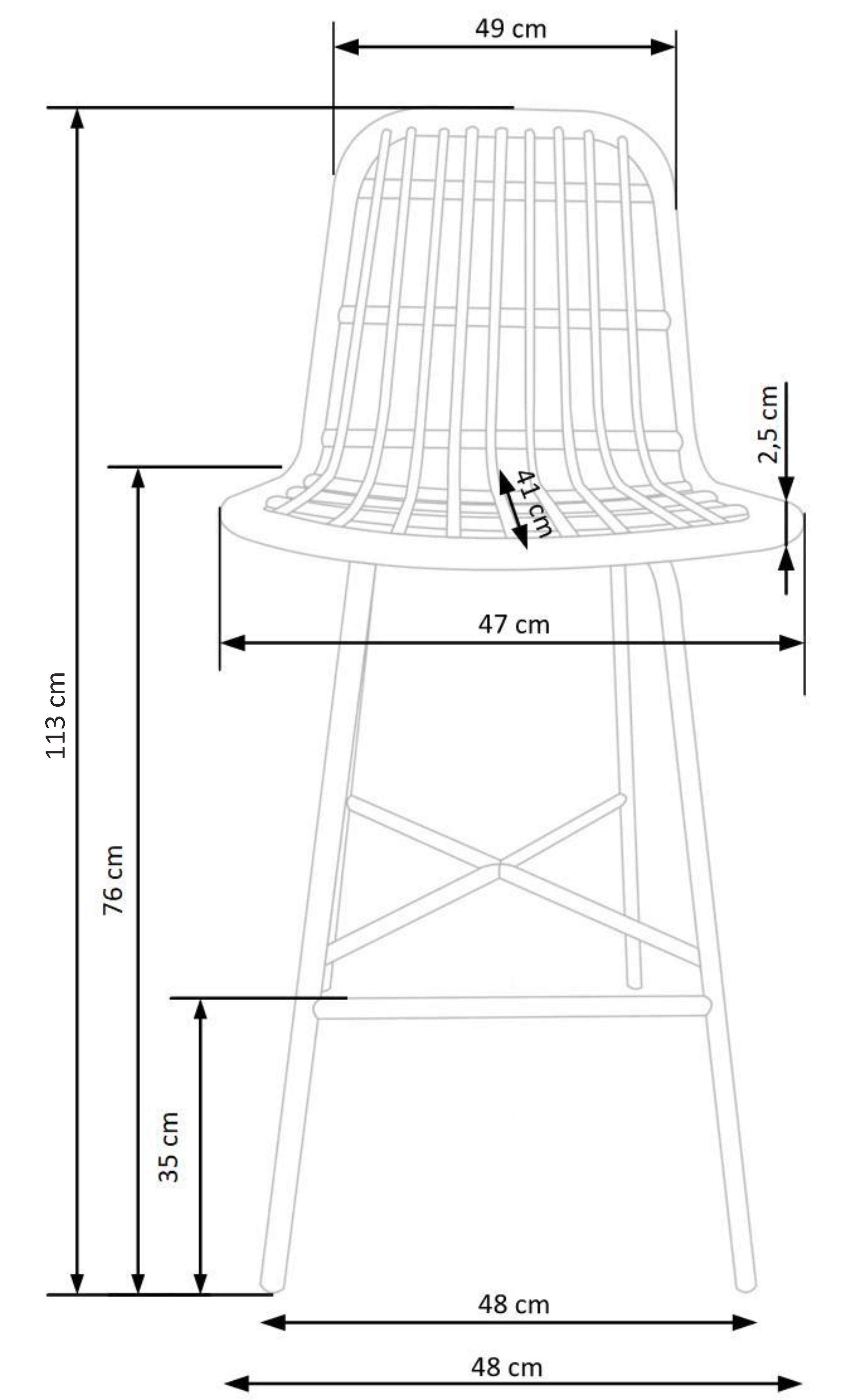 H97 hoker czarny / naturalny