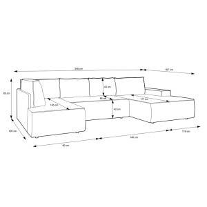Narożnik Fiord U2 (140)