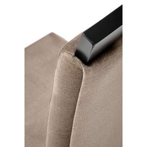 CLARION 2 krzesło czarny / tap: MONOLITH 09 (j. brąz)