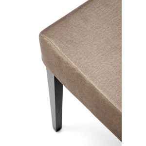 CLARION 2 krzesło czarny / tap: MONOLITH 09 (j. brąz)