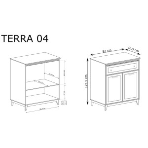 Komoda 2D1S Terra TA-4