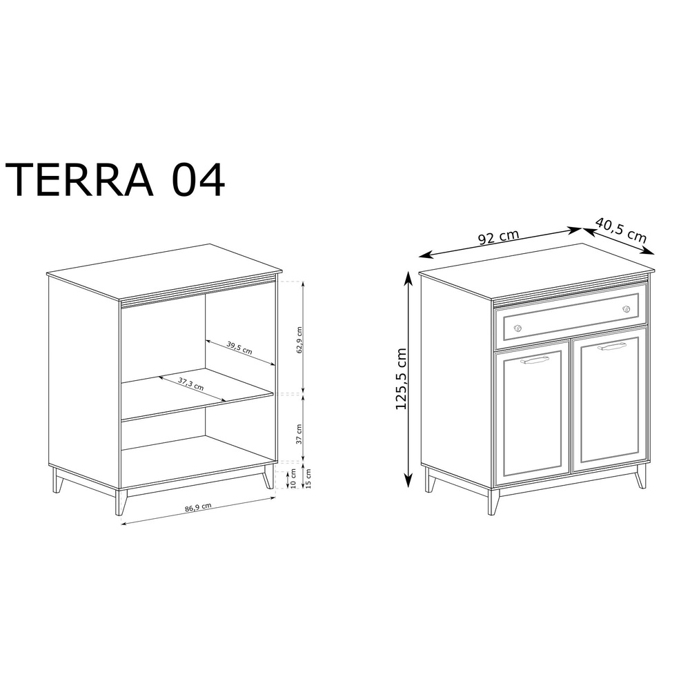 Komoda 2D1S Terra TA-4