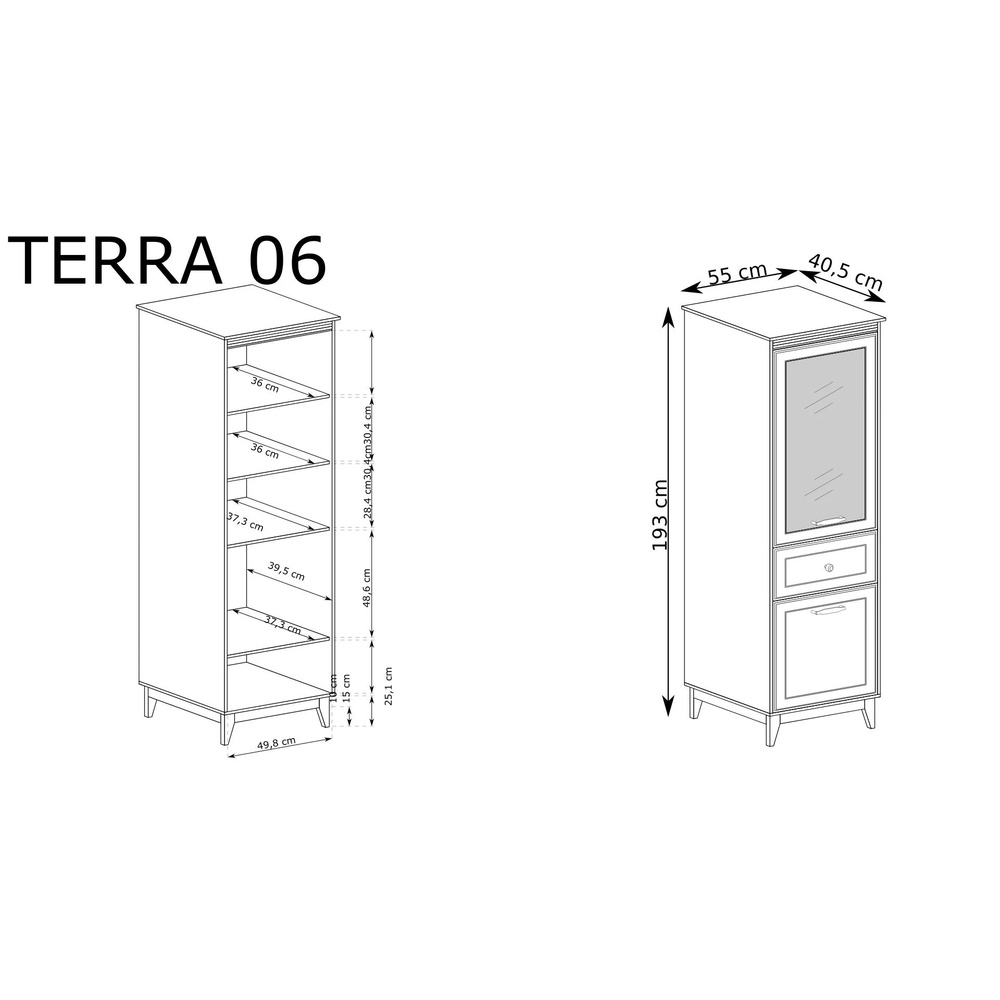 Witryna 1W1D1S Terra TA-6
