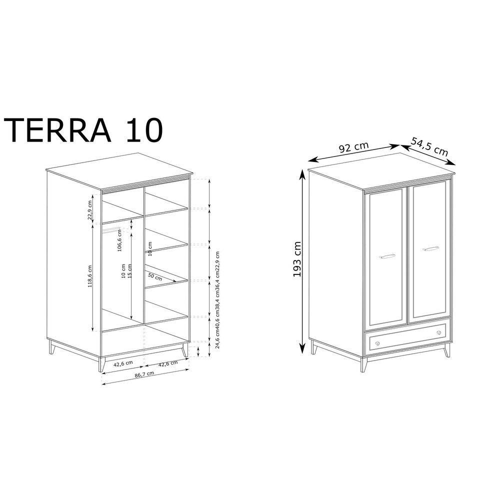 Szafa 2D1S Terra TA-10