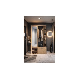 Garderoba Nala (dąb bookmatch)