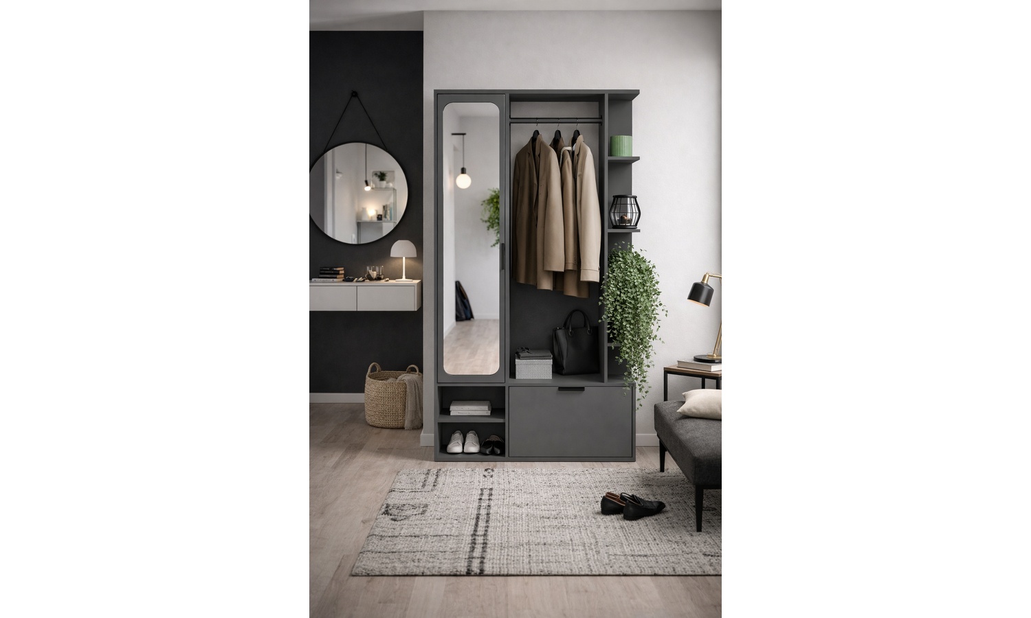 Garderoba Nala (szary diamentowy)