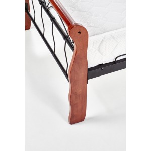 VERONICA łóżko 90 cm czereśnia ant./czarny (4p=1szt.)