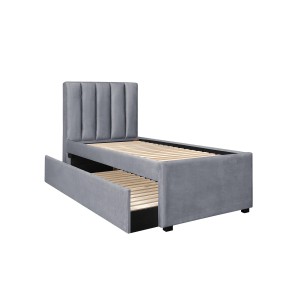 RUSSO 90 cm łóżko popielaty (4p=1szt)