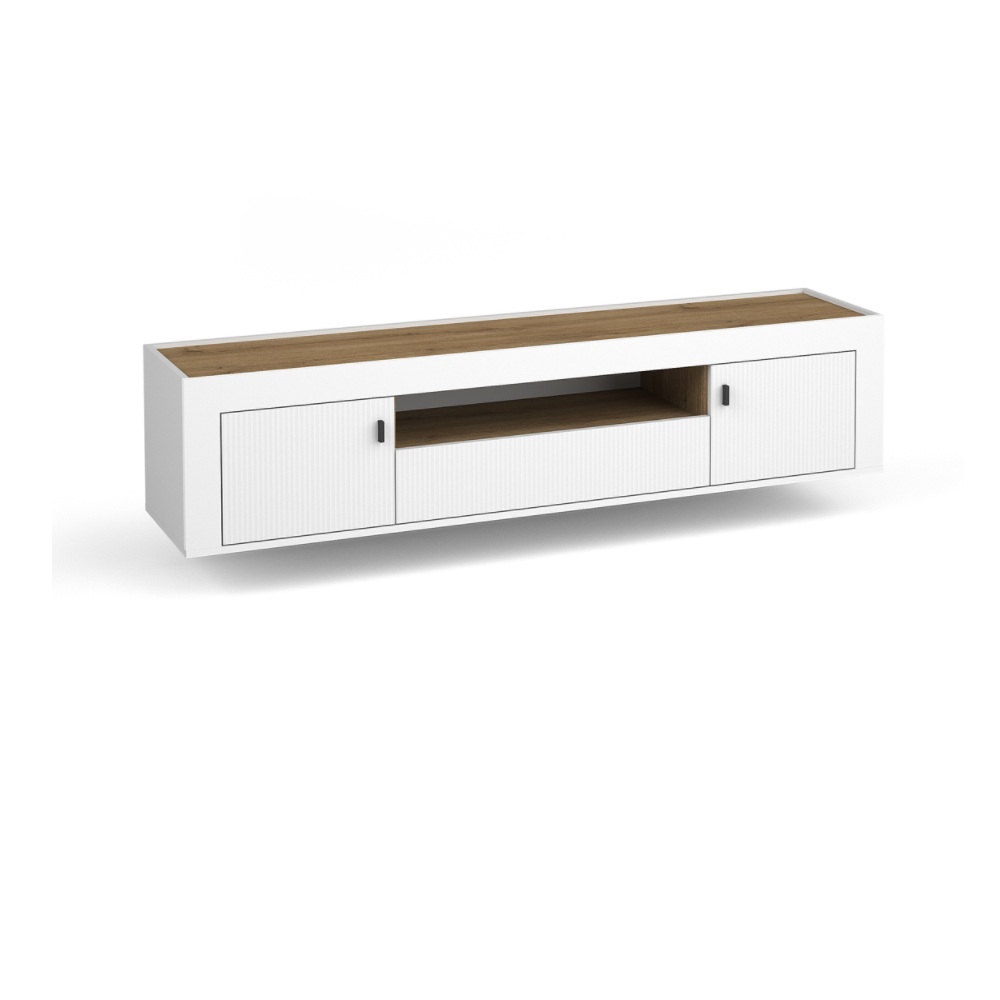 SZAFKA RTV 2D1S MOSSA MO-8 (BIAŁY)