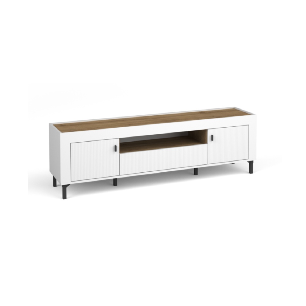 SZAFKA RTV 2D1S MOSSA MO-8 (BIAŁY)