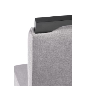 CLARION 2 krzesło czarny / tap: MONOLITH 85 (popiel)