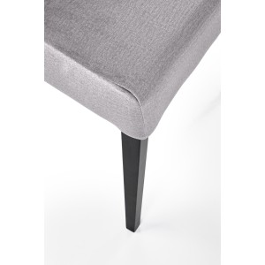 CLARION 2 krzesło czarny / tap: MONOLITH 85 (popiel)