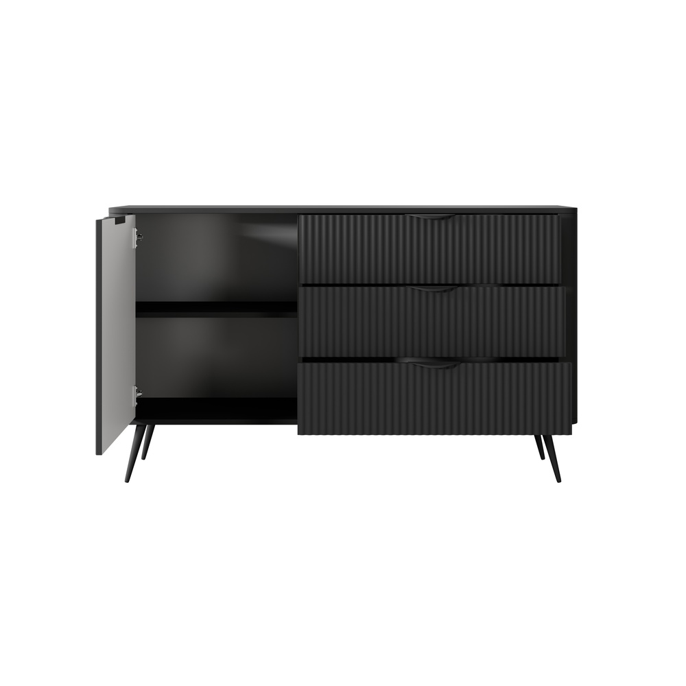 KOMODA LANTE 138 D3S D (czarny mat)