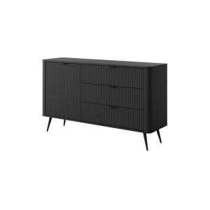KOMODA LANTE 138 D3S D (czarny mat)
