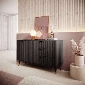 KOMODA LANTE 138 D3S D (czarny mat)