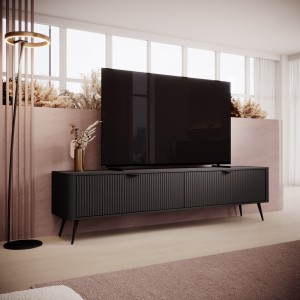 SZAFKA RTV LANTE 200 2D E (czarny mat)