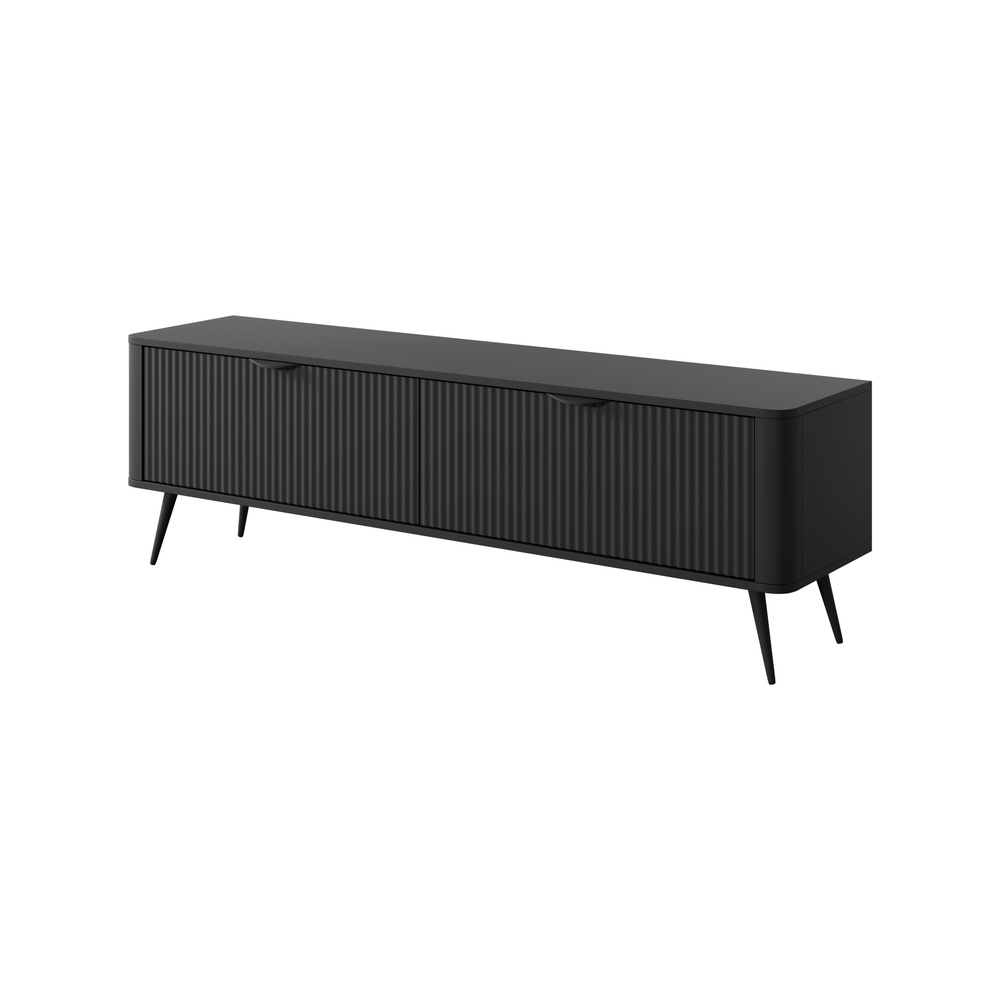 SZAFKA RTV LANTE 163 2D F (czarny mat)