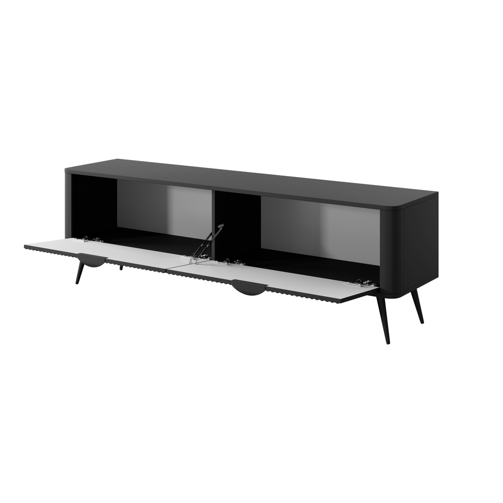 SZAFKA RTV LANTE 163 2D F (czarny mat)