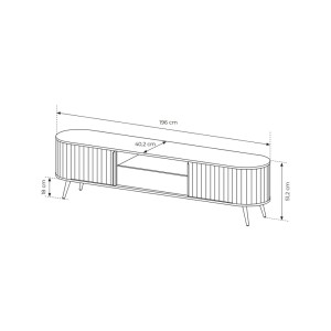 SZAFKA RTV LOVI 196 2D1S B