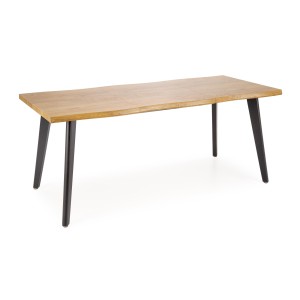 DICKSON 2 stół rozkładany 150-210/90 cm, blat - naturalny, nogi - czarny