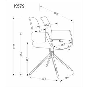 K579 krzesło zielony