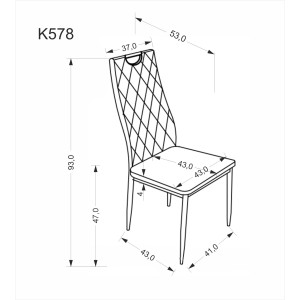 K578 krzesło beżowy / srebrny